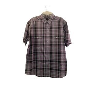 JF J FERRAR Men’s Snap Button Short Sleeve Shirt / Size: 2XLT
